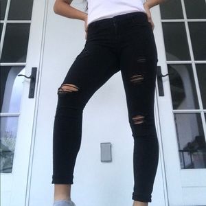 PACSUN ripped black jegging